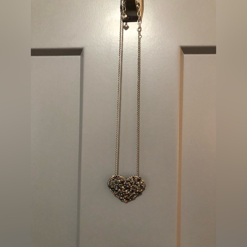 Brighton beaded heart necklace.